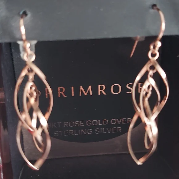 PRIMROSE Jewelry Earrings Primrose 8kt Rose Gold Over Sterling